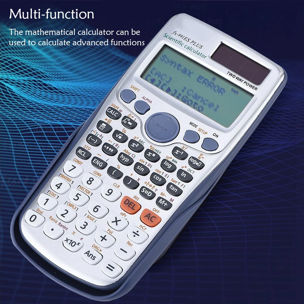 FX-991ES-プラスオリジナル電卓417機能学コンピュータ学院事務所電力グラフ化を行う金融供給
