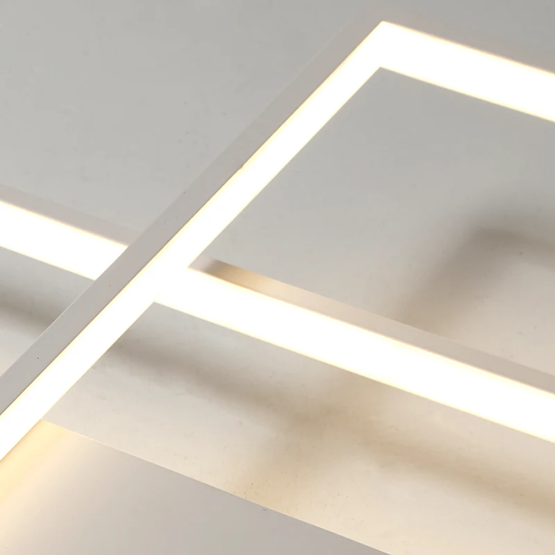 NEO輝新着現代led天井灯のための生活ルームベッドルームダイニングルームluminarias led黒または白の天井ランプ