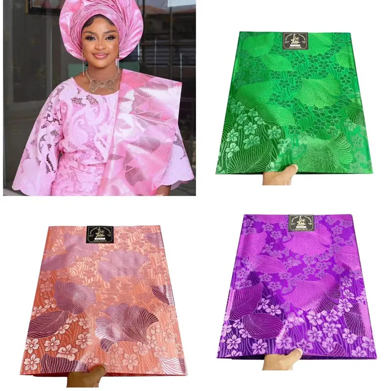 アフリカSego Headtie Headscarfもの葉の質の高い2個入り)(鉄道模型/袋154ナイジェリアSegoヘッドタイラッパーのための結婚阿蘇エビ