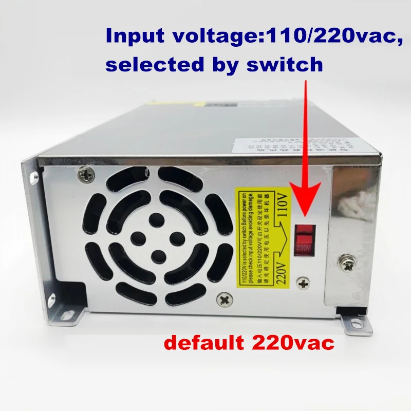 デジタル表示AC DC12V24V36V48Vスイッチング電源1000W調整可能なトランス60V80V120V160V220V LEDドライバ
