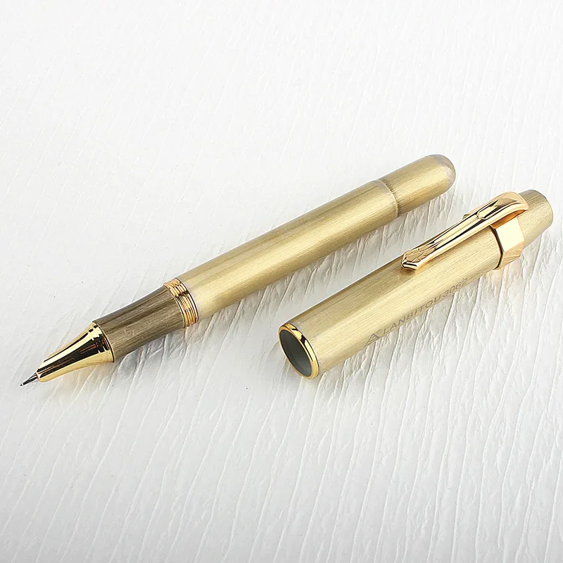 ヴィンテージフ真鍮製の万年筆の金属インクペンのペン先に書く0.5mmインクペン用品ギフト