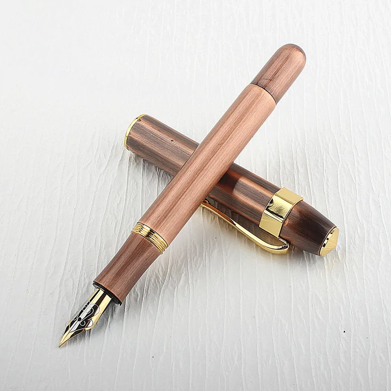 ヴィンテージフ真鍮製の万年筆の金属インクペンのペン先に書く0.5mmインクペン用品ギフト
