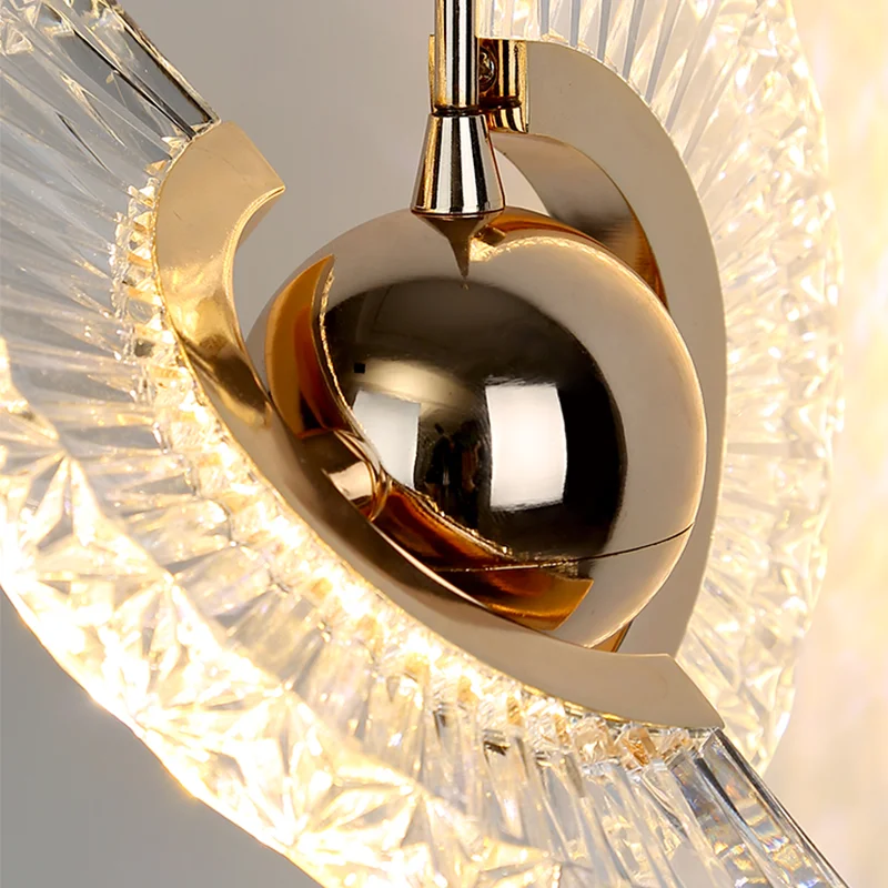 北欧の天井照明ランプのペンダント回転マルチスタイリングLed丸光ホーム室内照明生活ルームの美術装飾