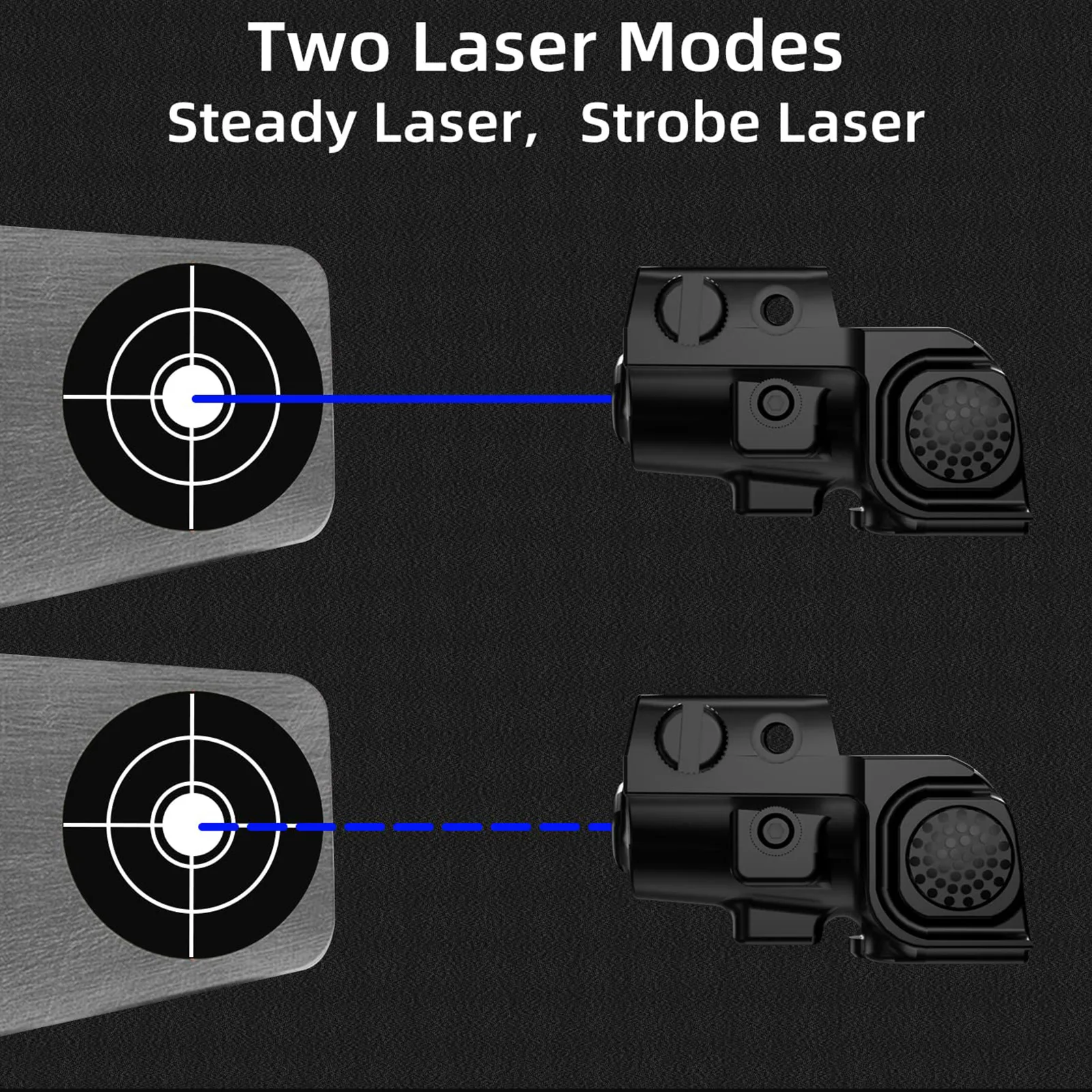 戦術的な青色レーザー視のためのピストル、ロープロファイAdjustmet青色ビームによ5mW対応Picatinny用レールガン