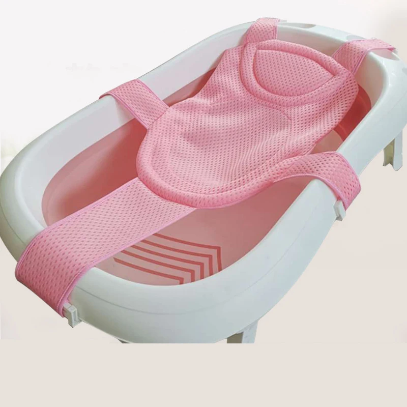 新生児調整可能な浴槽で枕シートクッションの十字リベビーバスマット純子供浴槽-シャワーのゆりかごのB席