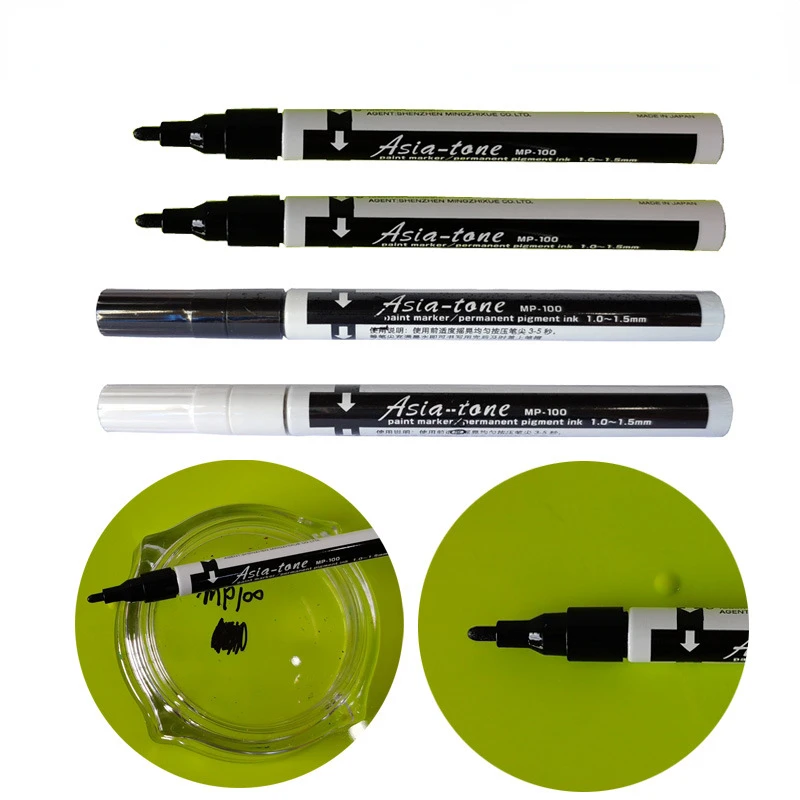 酸-アルカリ耐性アルコール塗装ペン1MM防水油性マーカー塗装特殊絵筆オフィス用品