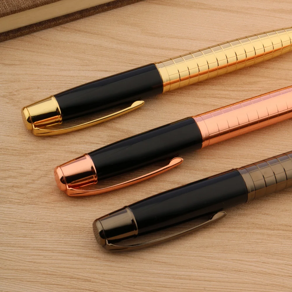 高品質022金属ボールペンガングレースピン黒文具事務所学用品のインクペン