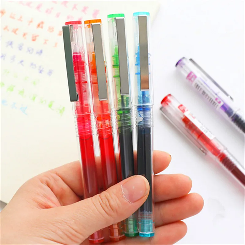 高品質の10色の大容量インクジェルペンの生学品微ニブローラーボールペンNew